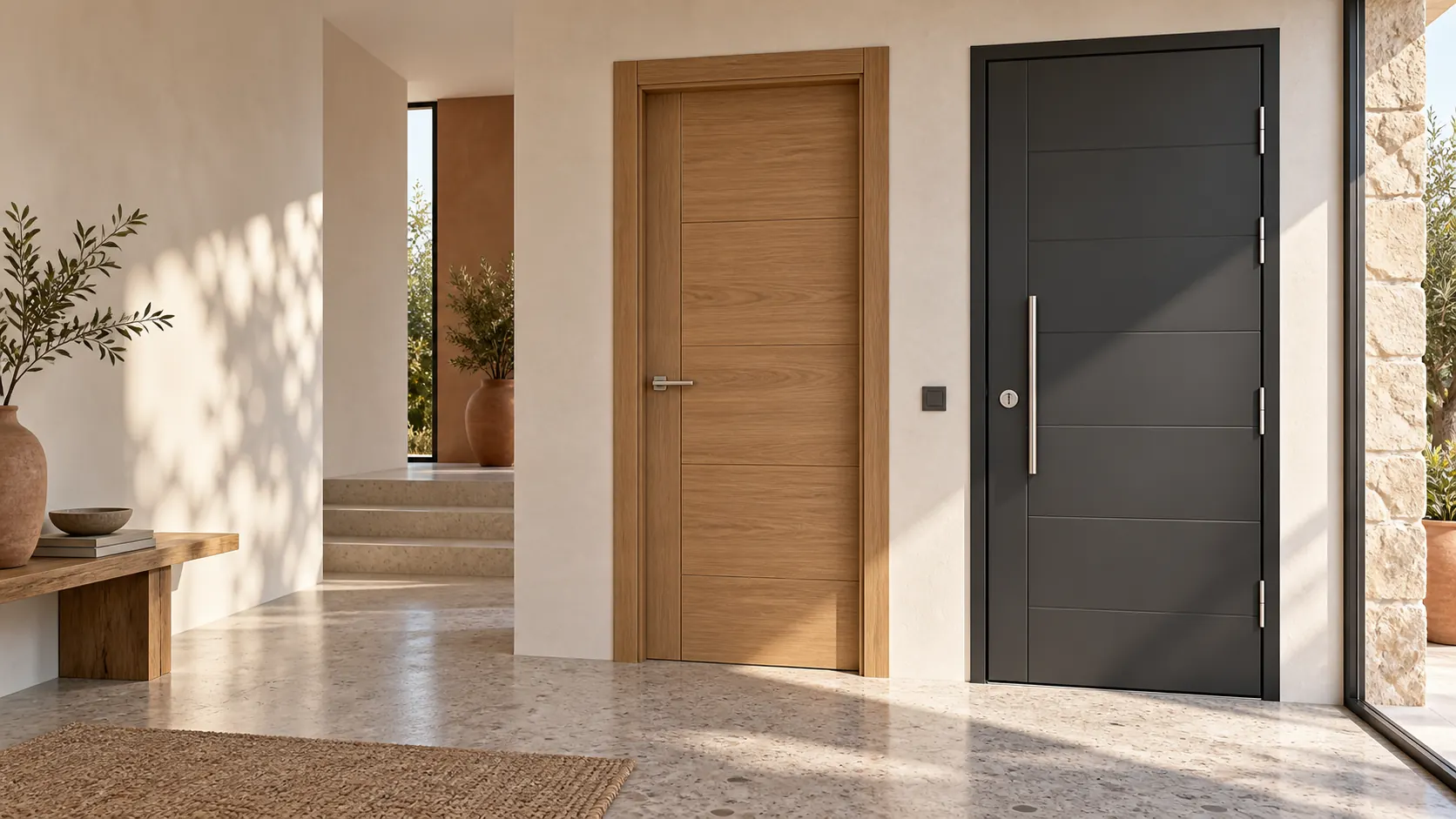 Instalación de una puerta de interior de madera